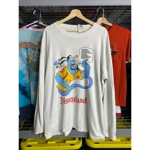 XL Disney Genie Aladdin Movie Promo L/S Shirt VTG